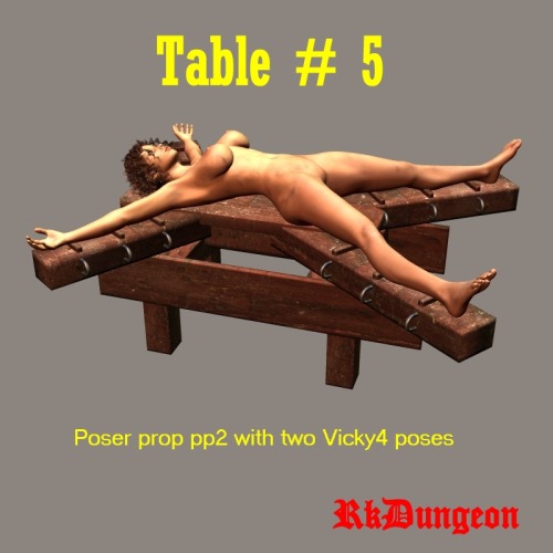 A medieval table prop for your dungeon or porn pictures