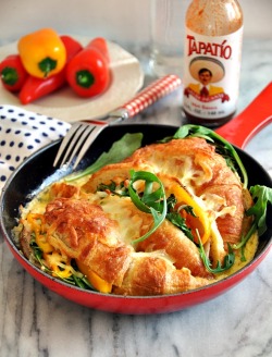 foodfuckery:  Baked Croissant Sandwich Casserole 