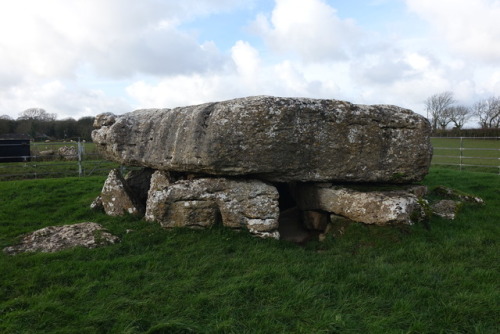 Lligwy Burial Chamber, Anglesey, North Wales, 25.11.17.This chamber was constructed towards the end 