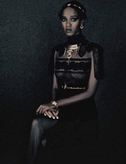 global-fashions:  Leila Nda - Vogue Italia September 2015photos Paolo Roversifashion editor Panos Yiapanishair Shuko Sumidamakeup Val Garland 