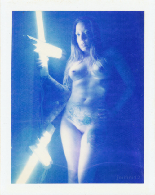 Double Cross, Double Exposed. by jonmmmayhem. some resurrected polaroids of Trailer Darling from her