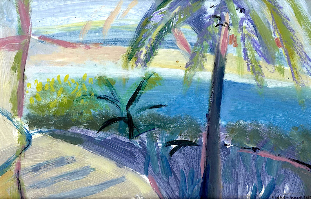 bofransson:  Leslie Main (Scottish B.1959) Palm Trees 