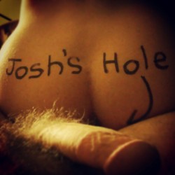 dirtyfuckhole:  The guy I was cheating with, Josh, wanted to make sure my husband knew who my ass belonged to.