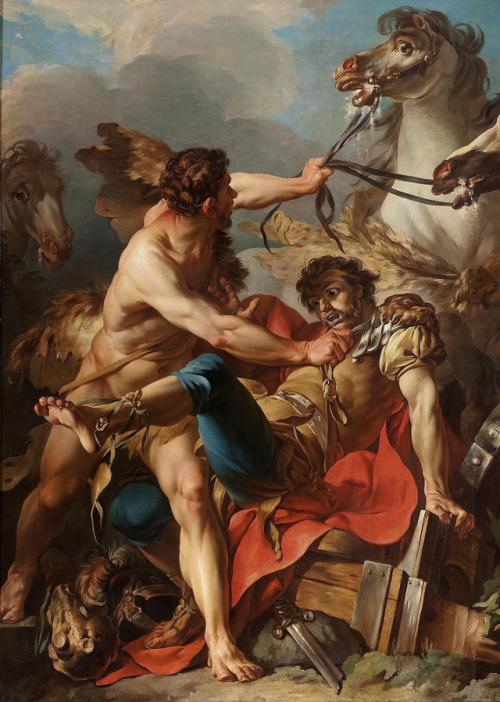 Diomedes King of Thrace Killed by Hercules and Devoured by His Own Horses, Jean-Baptiste Marie Pierr