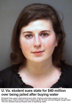 marsisarawringcaryouknow:  thatssoproblematic:  babethetics:  madblackgirl:  hipsterlibertarian:  Remember this story? This college student, Elizabeth Daly, was walking out of a grocery store with two other girls and a case of La Croix when plainclothes