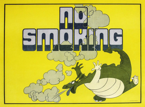 1982 Backstage Disneyland Reluctant Dragon No Smoking Sign