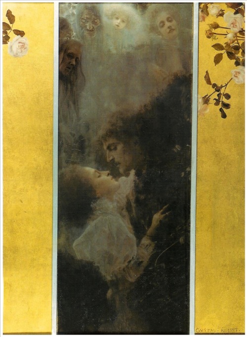 Liebe / Love.1895.Oil on Canvas.60 x 44 cm.Historisches Museum der Stadt Wien, Vienna.Art by Gustav 