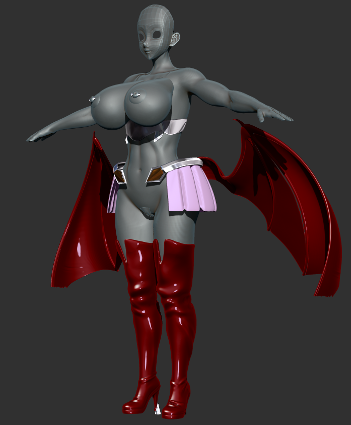 endlessillusionx:  New commission model Very early WIP