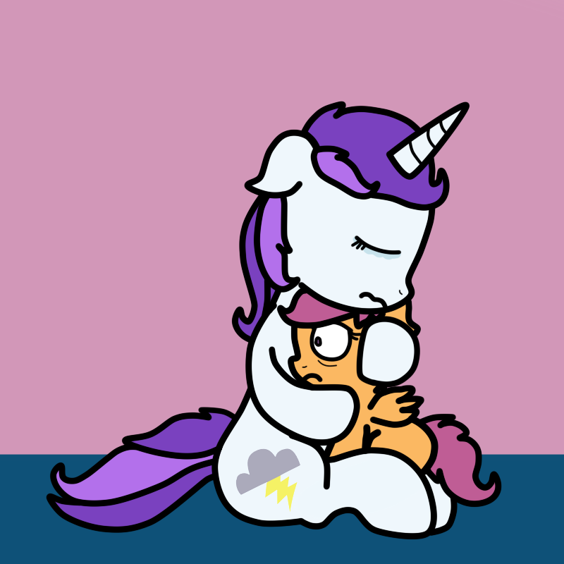 life-of-scootaloo:  Cold Front: I didn’t mean to do this…I’m sorry…  Aww