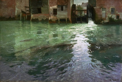 classic-art:  Water Mill Frits Thaulow 