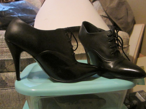 femdomcuckcake: I have a pair of My shoes for sale. Hardly ever worn (never outside). Black Calf Lea