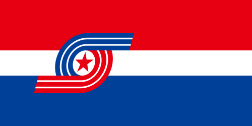 Flag of the Korean Youth League in Japan from /r/vexillology Top comment: The Korean Youth League in