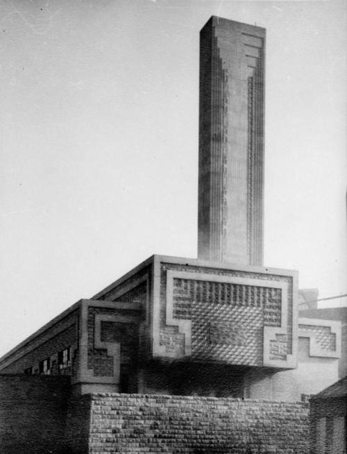 Pyrmont Incinerator, Sydney, Walter Burley Griffin &amp; Eric Nicholls, 1935-37 (demolished in 1992)