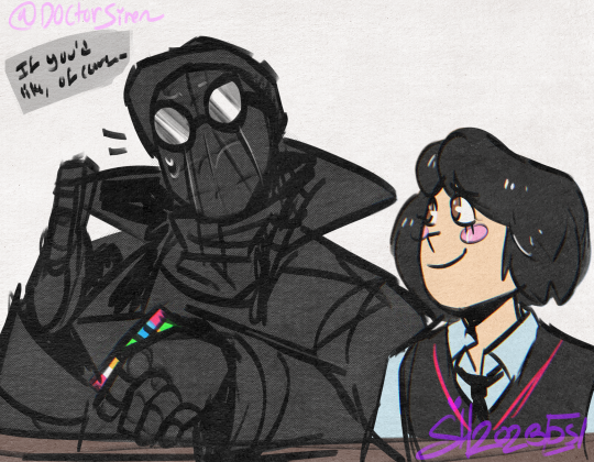 tbh creature but its spidernoir and peni (by me) : r/fanart