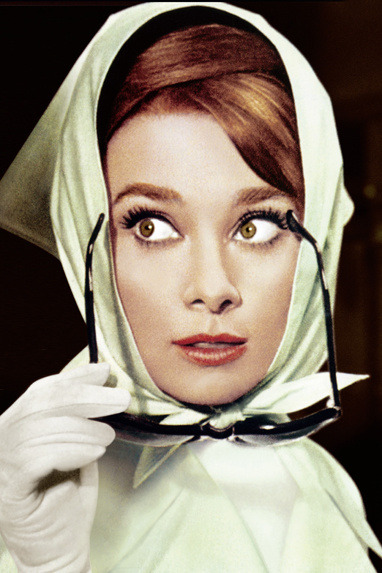 Audrey Hepburn, going incognito in Charade.