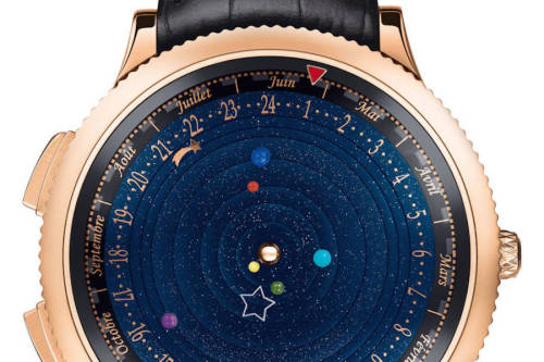 fyp-science: stuffguyswant: Galactic Watch Depicts Time Through Orbiting Planets  The Midnight Planetarium Timepiece is an astounding show of watch craftsmanship created by the brand Brand Van Cleef & Arpels. The incredible astronomical watch depicts