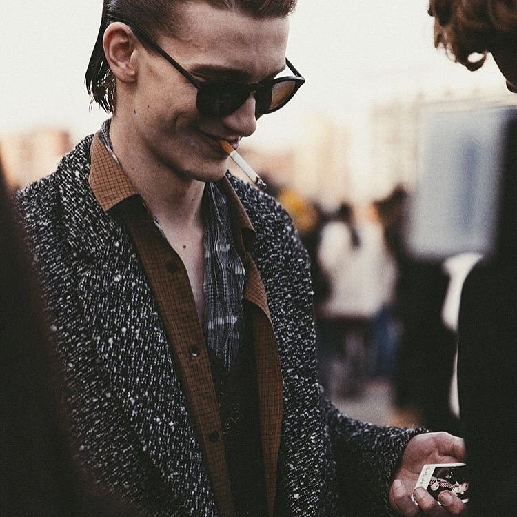 smokingcelebs:  Dominik Hahn.  Ph: Matteo Bianchessi