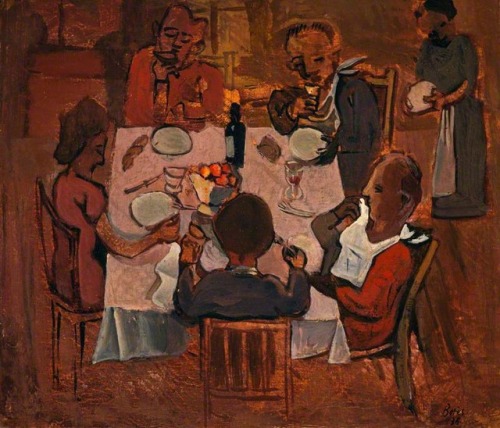 Le déjeuner (The Lunch)   -    Francisco Bores , 1935Spamish, 1898–1972Oil on canvas, 26.1 x 30.6 cm
