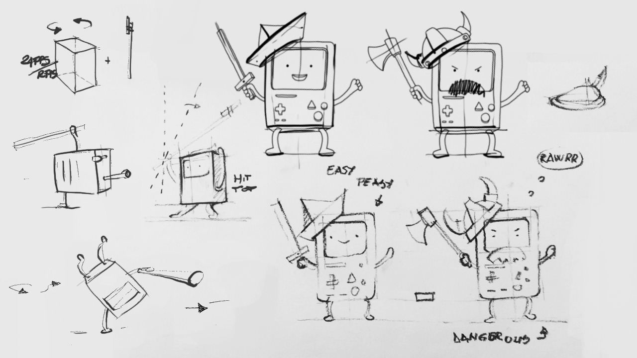 Behind-the-scenes sketches from the new AdventureTime Appisode, an episode you can