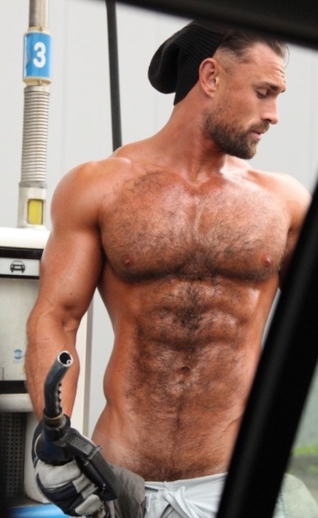 hot4hairy2:  mario-so:Pumps more than just gas.    H4H | twitter @hot4hairy | hot4hairy2.tumblr.com 