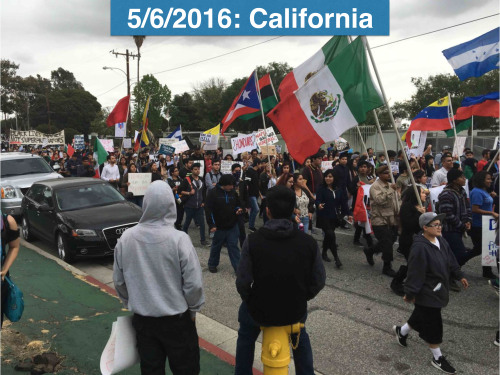 blasianxbri:  c-bassmeow:  godpenis:  Picture 1 & 2: Hillary Clinton’s Cinco De Mayo Rally   Picture 3: Protesters outside of Hillary Clinton’s Cinco De Mayo Rally Picture 4: Bernie Sanders “A Future To Believe In Rally” from the same day