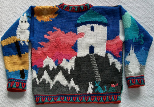 littlealienproducts:Moomin Sweater Knitting Pattern byamarinalevin