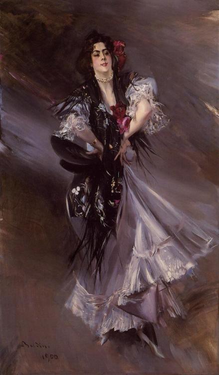 artist-boldini:Portrait of Anita de la Ferie - The Spanish Dancer, 1900, Giovanni BoldiniMedium: oil