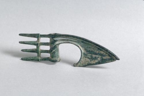 Bronze spike butted axe head from Luristan (Iran), 1300 - 1000 BC.from The Asian Art Museum