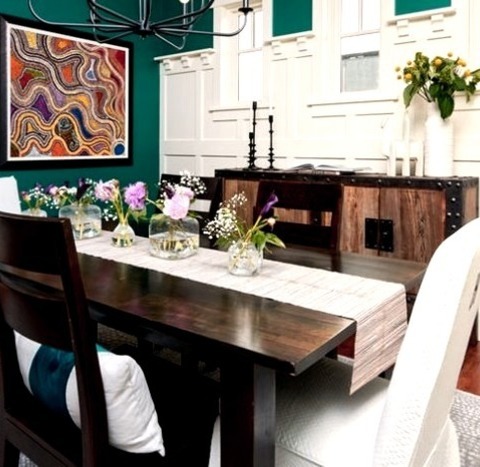 Contemporary Dining Room - Enclosed
