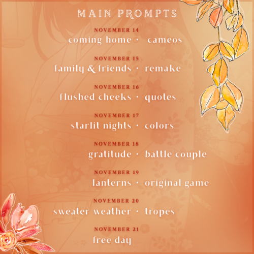 clotiweek: Date: Nov 14 - Nov 21, 2019Hosted by: Final Heaven (@finalheaven) Our prompts for Cl