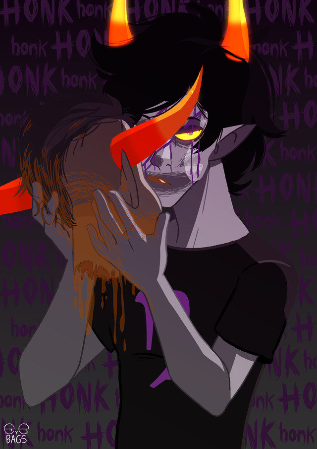 HoNk! on Tumblr: ((FANART TIME!!!! This is a little fanart of Sober!Gamzee  and Tavros i did some days ago. I hope you like it! Don't forget to...