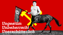 anundeadanarchist:hawcubite:Der große Kim, in voller Pracht. Nordkorea ist ein Arbeiterstaat, der das Recht auf Atomwaffen hat!