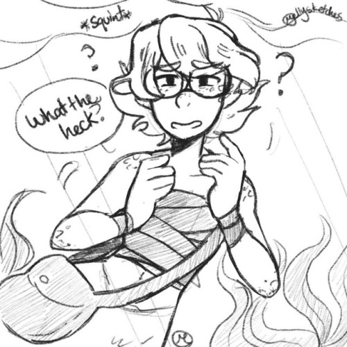 mellysketches:Mermaid Pidge sketches!~She collects human items left behind, and one day Pidge finds 