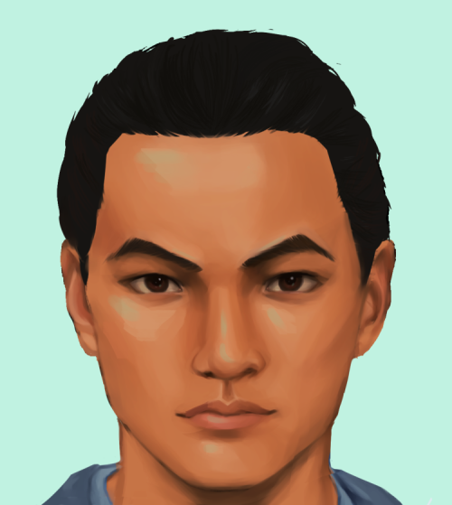 syn0vial: an attempt at painting a much, much younger boba, made by eyeballing temuera morrison and 