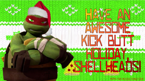 raph-the-muscle: “MERRY CHRISTMAS! Have a Shell-tastic day!”