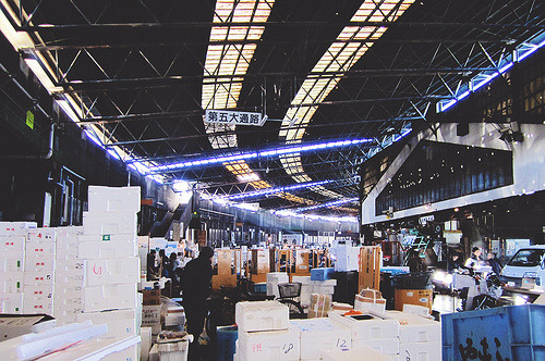 Tsukiji Fish Market. Tokyo, Japan. December 2012.