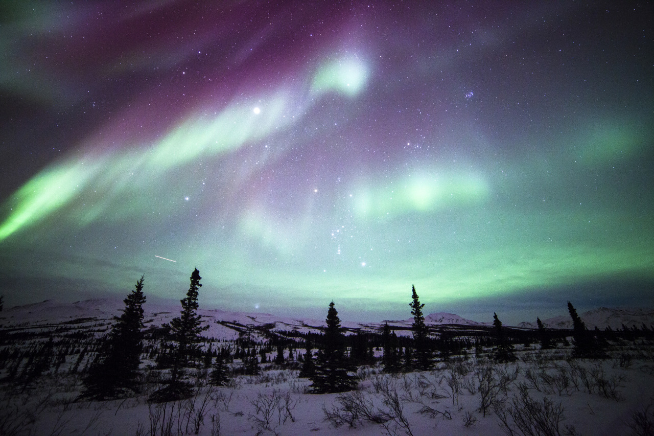 America's Great Outdoors, Amazing shot of the northern lights dancing 