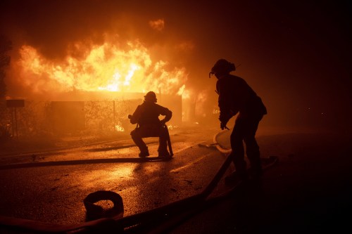 PHOTOS: California wildfires force evacuationsClose to 200,000 Northern California residents, many o