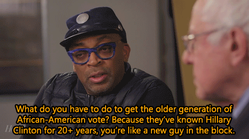 nevaehtyler:   Bernie Sanders Tells Spike Lee What Black Lives Matter Means To Him