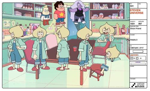 stevencrewniverse:  A selection of Characters and Props from the Steven Universe episode: Onion FriendArt Direction: Jasmin LaiLead Character Designer: Danny HynesCharacter Designer: Colin HowardProp Designer: Angie WangColor: Efrain Farias, Hans Tseng