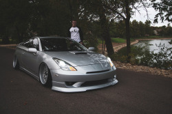 theautobible:  In a Celica, down by the river! by BootyKahl on Flickr. TheAutoBible.Com