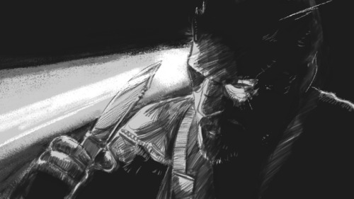 callgumdog:I’m playing/studying Metal Gear Solid V cinematography, this is part of my b/w studies I 