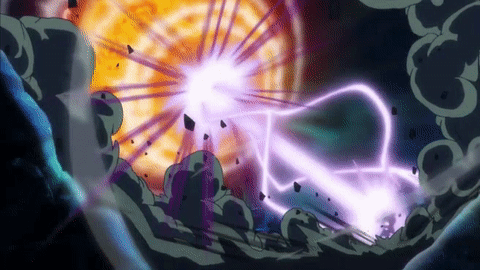 msdbzbabe:  Father son galick gun, look how happy Vegeta is with Trunks ; ;