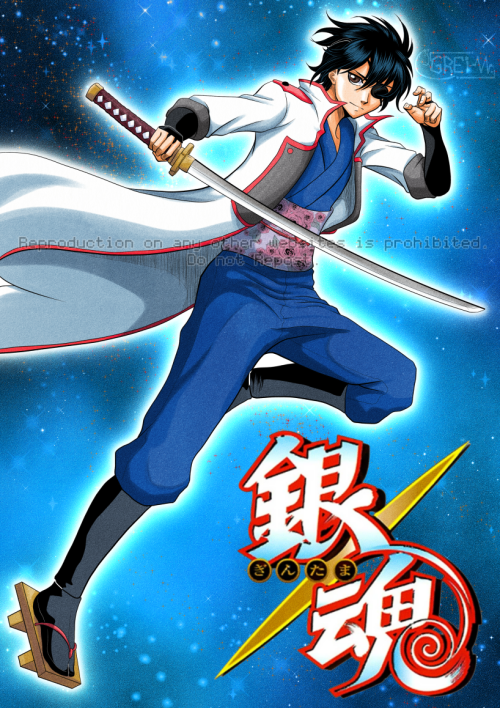 neorukixart: Been a while since I wanted to redraw Gintama’s vol 14 cover but from a different