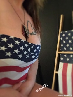 wvgurl71:  curiouswinekitten2:  This weeks cleavage pic is dedicated to our veterans and active duty Military for keeping me and my family safe at night… thank you! Hope your CS Sunday is great pretty lady!😘 @curiouswinekitten2  👍🏻this is so