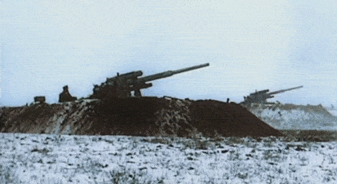 brimt43:    German Flak 88 anti aircraft/anti tank guns. Commonly known as the eighty-eighty