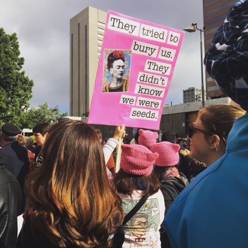 most of my photos from today’s women’s march in san diego. my phone started to die real quick, even on low power mode, so i had to conserve the battery. there were so many creative and hilarious and deep signs. i wish i could have captured