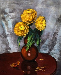 dappledwithshadow:  ChrysanthemumsHermann Max Pechstein - 1930