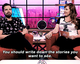 In Case You Needed It, Here Is Sebastian Stan Validating Writing Fanfiction.