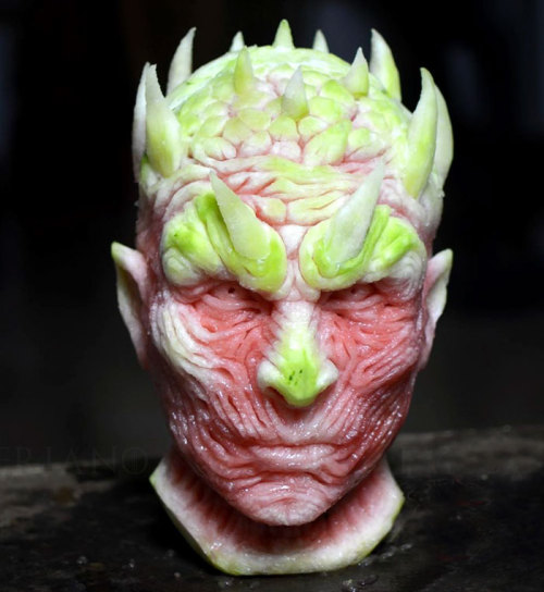 Fatica, An Italian Food Sculpture, Made This Game Of Thrones Villain Out Of Watermelon.